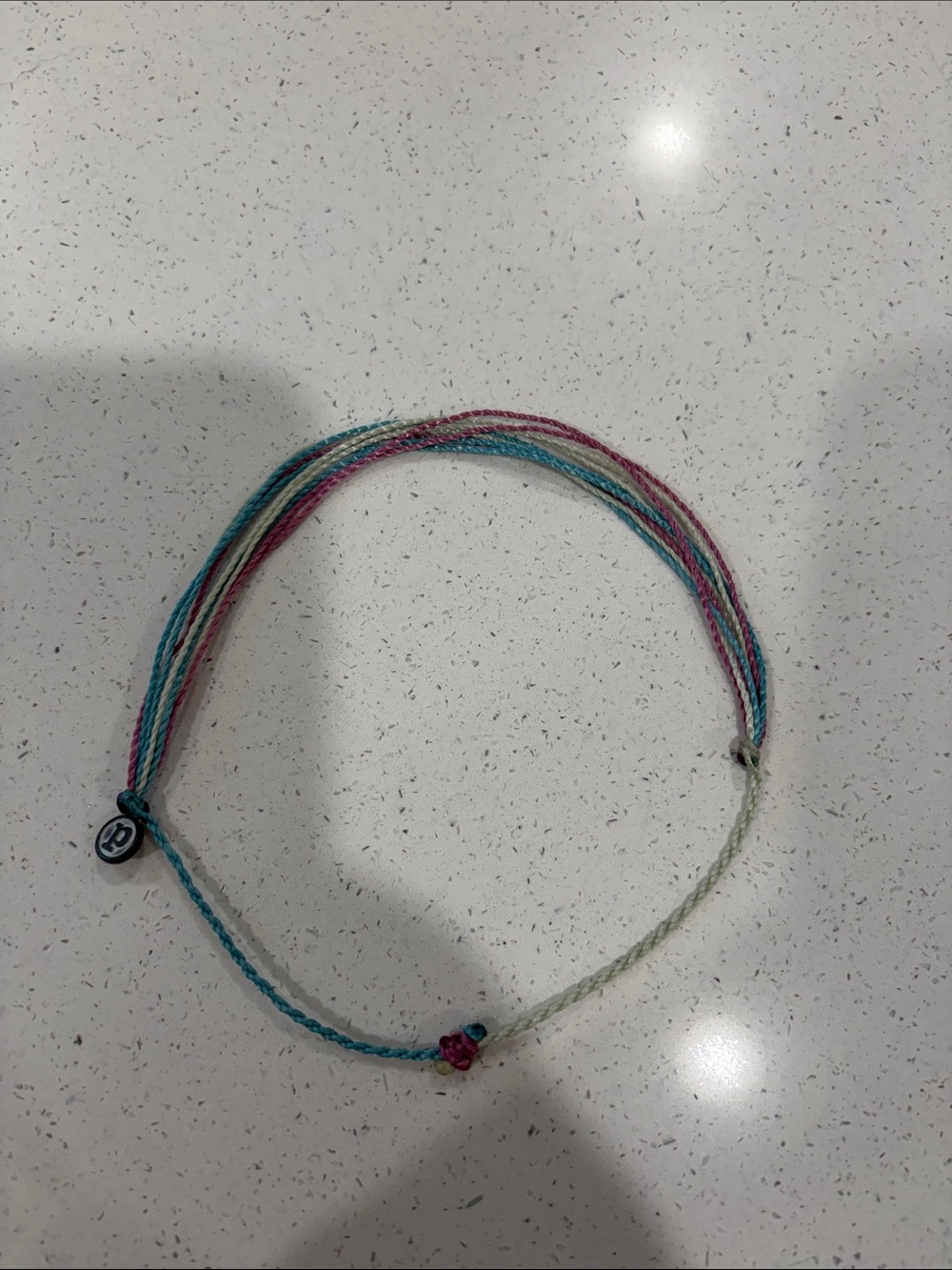 Pura Vida Multistrand Pastel  Anklet/Bracelet - Teal, Pink, Light Green